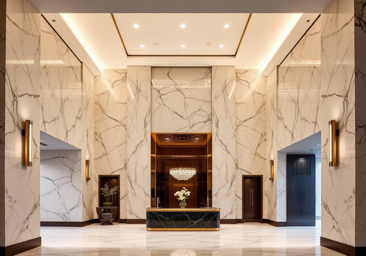 Marble lobby