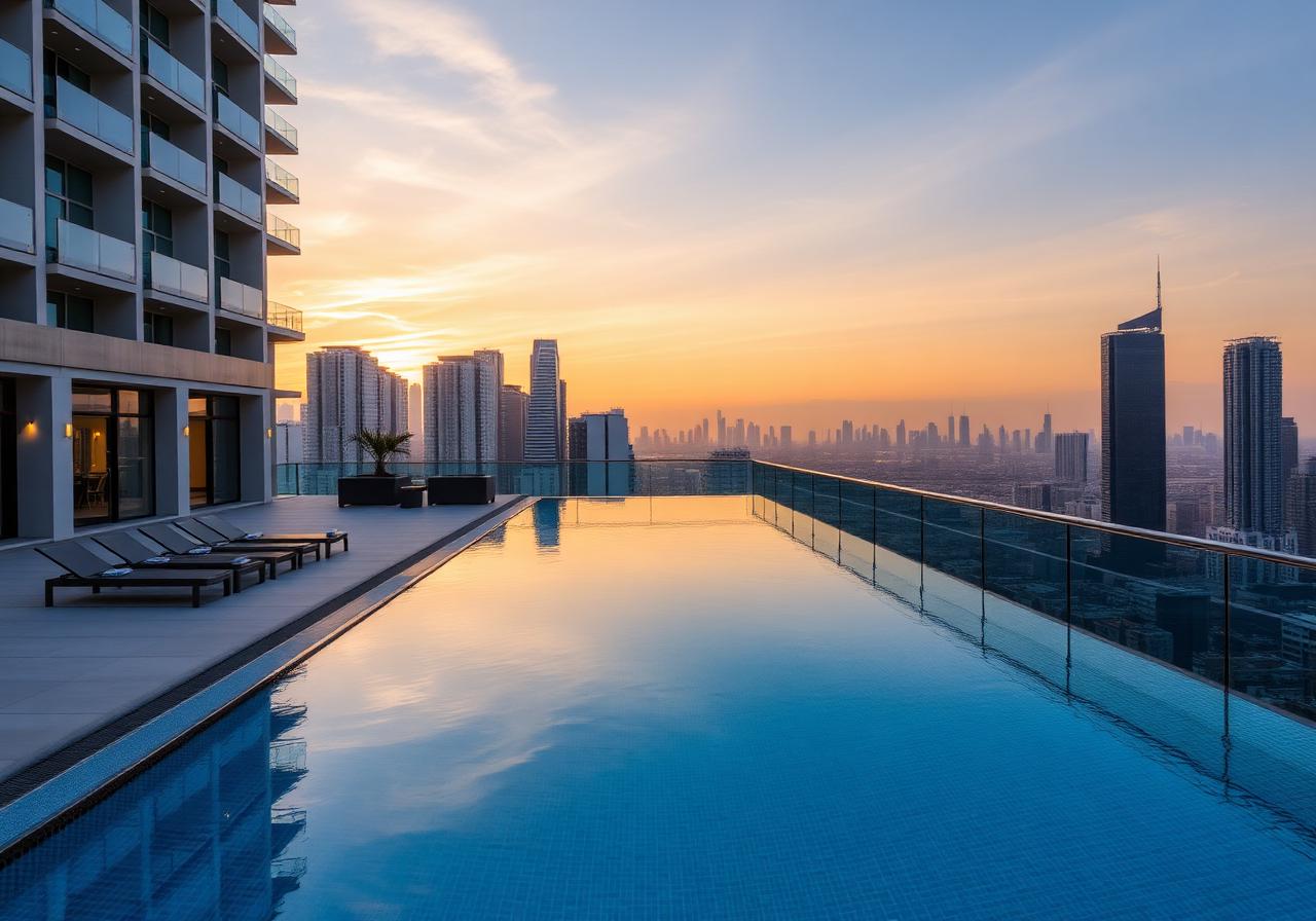 Rooftop pool